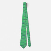 Men Blue Polka Dot und Emerald Green Krawatte (Vorderseite)