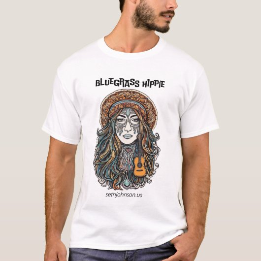 Men Bluegrass Hippie T-Shirt (Vorderseite)