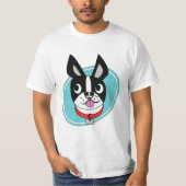 Men Boston Terrier T - Shirt (Vorderseite)