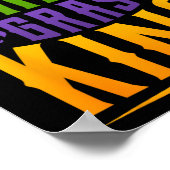 Men Carnival Kostümgeschenk Mardi Gras Poster (Ecke)