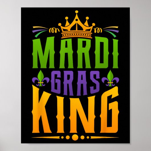 Men Carnival Kostümgeschenk Mardi Gras Poster (Vorne)
