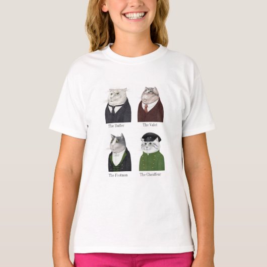 MEN CATS Girls' Basic T - Shirt (Vorderseite)
