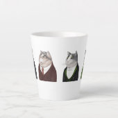 MEN CATS Latte Tasse (Vorderseite)
