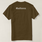 Men Chicano Liebe Individuelle Name T-Shirt (Design Rückseite)