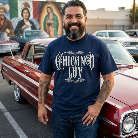 Men Chicano Liebe Individuelle Name T-Shirt