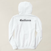 Men Chicano Liebe Pullover Hoodie White Custom (Design Rückseite)