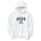 Men Chicano Liebe Pullover Hoodie White Custom