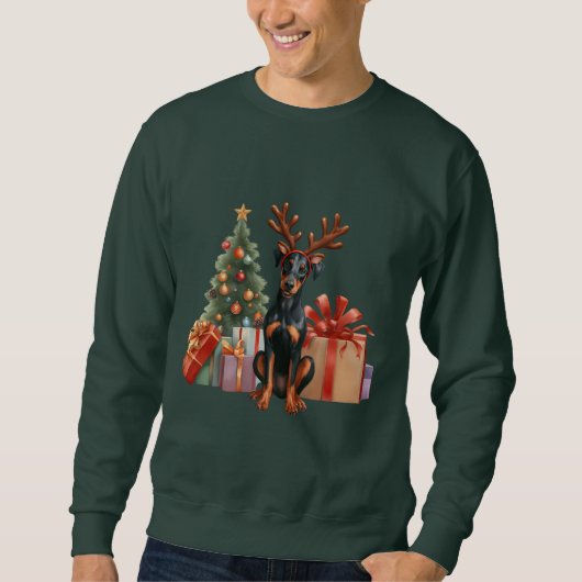 Men Christmas 'Man's Best Friend' Sweatshirt (Vorderseite)