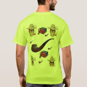 Men Cigar T - Shirt lange Ärmel Weiß ihn (Rückseite)