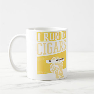Men Cigars Smoking Cigar Smoke Funny I Run On Ciga Kaffeetasse