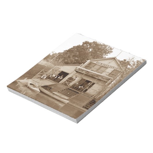 Men Club Fox River Club Angeln Elgin Notizblock (Rotiert)