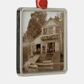 Men Club Fox River Club Angeln Elgin Silbernes Ornament (Rechts)