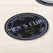Men Club Man Cave Bar Paper Untersetzer (Angewinkelt)