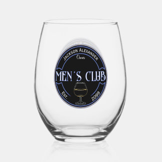 Men Club Man Cave Trinkbehälter Cocktail Weinglas Ohne Stiel