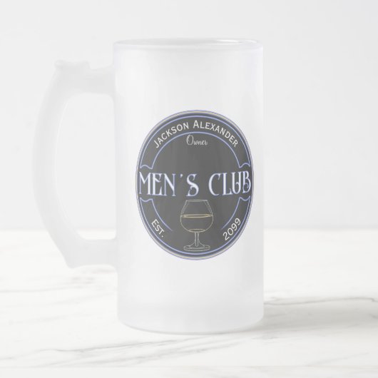 Men Club Man Höhle Trinkbehälter Mattglas Bierglas (Links)