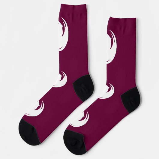 Men crew socks with flag of Phoenix City Socken (Linkes Detail)