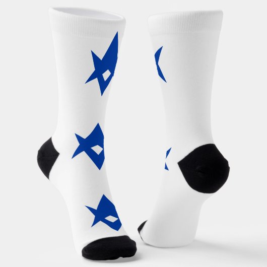 Men crew socks with flag of Toyota City, Japan Socken (Gewinkelt)
