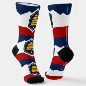 Men crew socks with flag of Utah State, USA Socken (Gewinkelt)