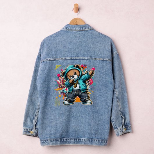 MEN DABBING FUTURE LESSONS LEARN DENIM JACKET  JEANSJACKE (Hangar)