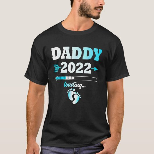Men Daddy 2022 Nachwuchs T-Shirt (Vorderseite)