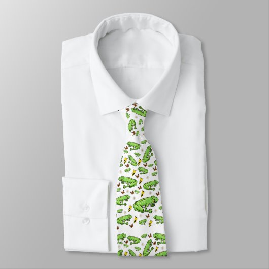Men Designer Frogs Krawatte (Gebunden)