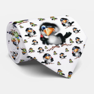 Men Designer Krawatte Bird