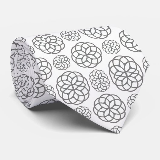 Men Designer Krawatte grau (Gerollt)