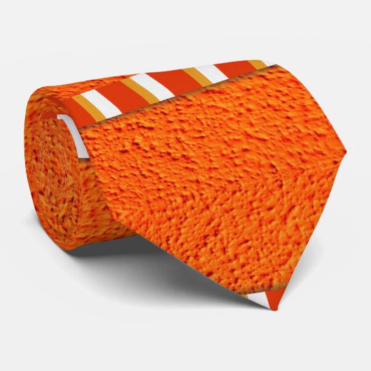 Men Designer Krawatte Orange (Gerollt)