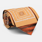 Men Designer Krawatte Orange (Gerollt)