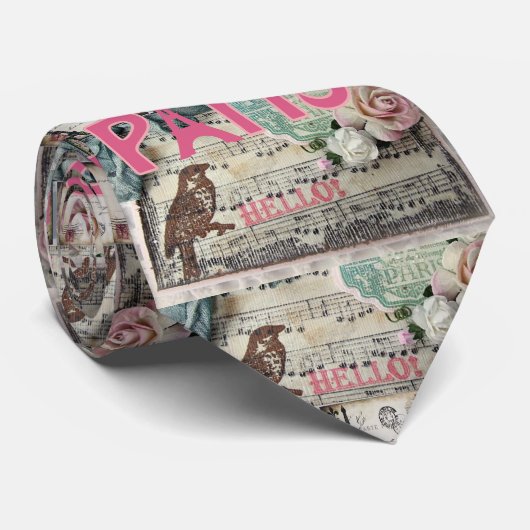 Men Designer Krawatte Paris (Gerollt)