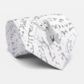 Men Designer Krawatte Polarbär (Gerollt)