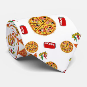 Men Designer Pizza Krawatte