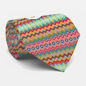 Men Designer Zickzack Krawatte (Gerollt)