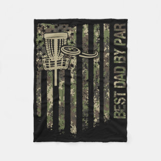 Men Disc Golf USA Flag Camo Tarnung Bester Vater V Fleecedecke