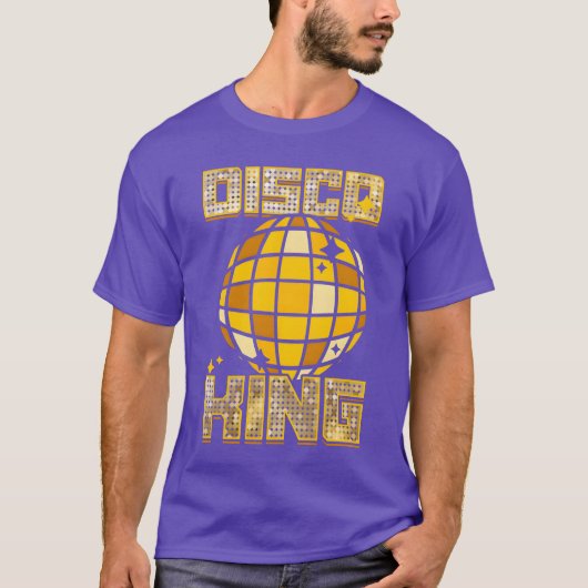 Men Disco King Dancing 70s 80s 90s Music retro T-Shirt (Vorderseite)