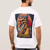 "Men Dragon T - Shirt - Majestic Fire Breathing (Rückseite)