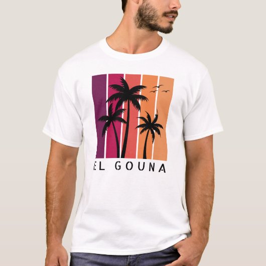 Men El Gouna Vintag Sunset T - Shirt (Vorderseite)