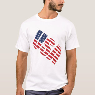 Men Flag USA T - Shirt