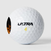 Men Flames Monogram Golf Balls Golfball (Logo)