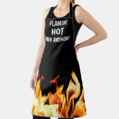 Men Flamin Hot Black Moderner Vater Koch GRILLEN Schürze (InSitu)