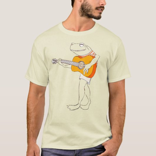 Men Frog Guitar Strummer Grafischer T - Shirt (Vorderseite)