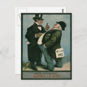 Men Gentlemen Prank Joke Carrot Postkarte (Vorne/Hinten)