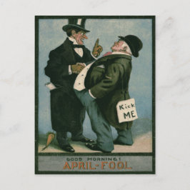 Men Gentlemen Prank Joke Carrot Postkarte