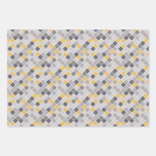 Men Gray Gold Blue Set mit 3 Geschenkpapier Set (Vorderseite 3)