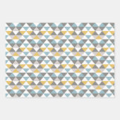 Men Gray Gold Blue Set mit 3 Geschenkpapier Set (Vorderseite 2)