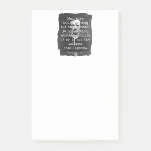 Men haben mich verrückt genannt Poe Zitat Post-it Klebezettel