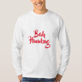 Men Holiday T - Shirt Bah Humbug (Vorderseite)