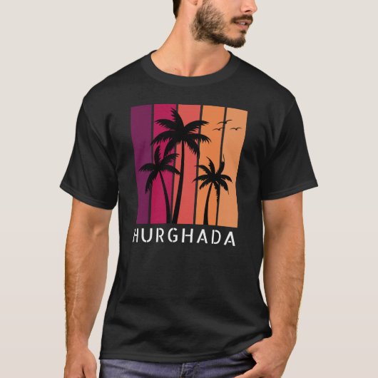 Men-Hurghada Vintag Sunset-T - Shirt (Vorderseite)