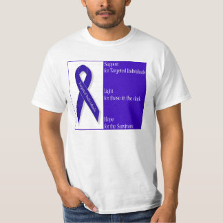 Men Indigo Ribbon T-Shirt-Shirt T-Shirt