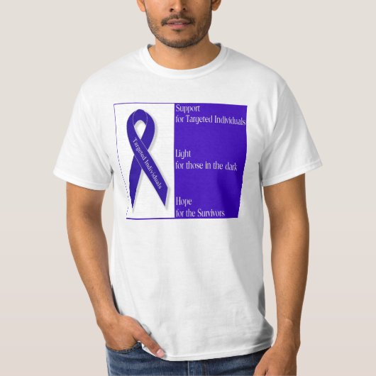 Men Indigo Ribbon T-Shirt-Shirt T-Shirt (Vorderseite)